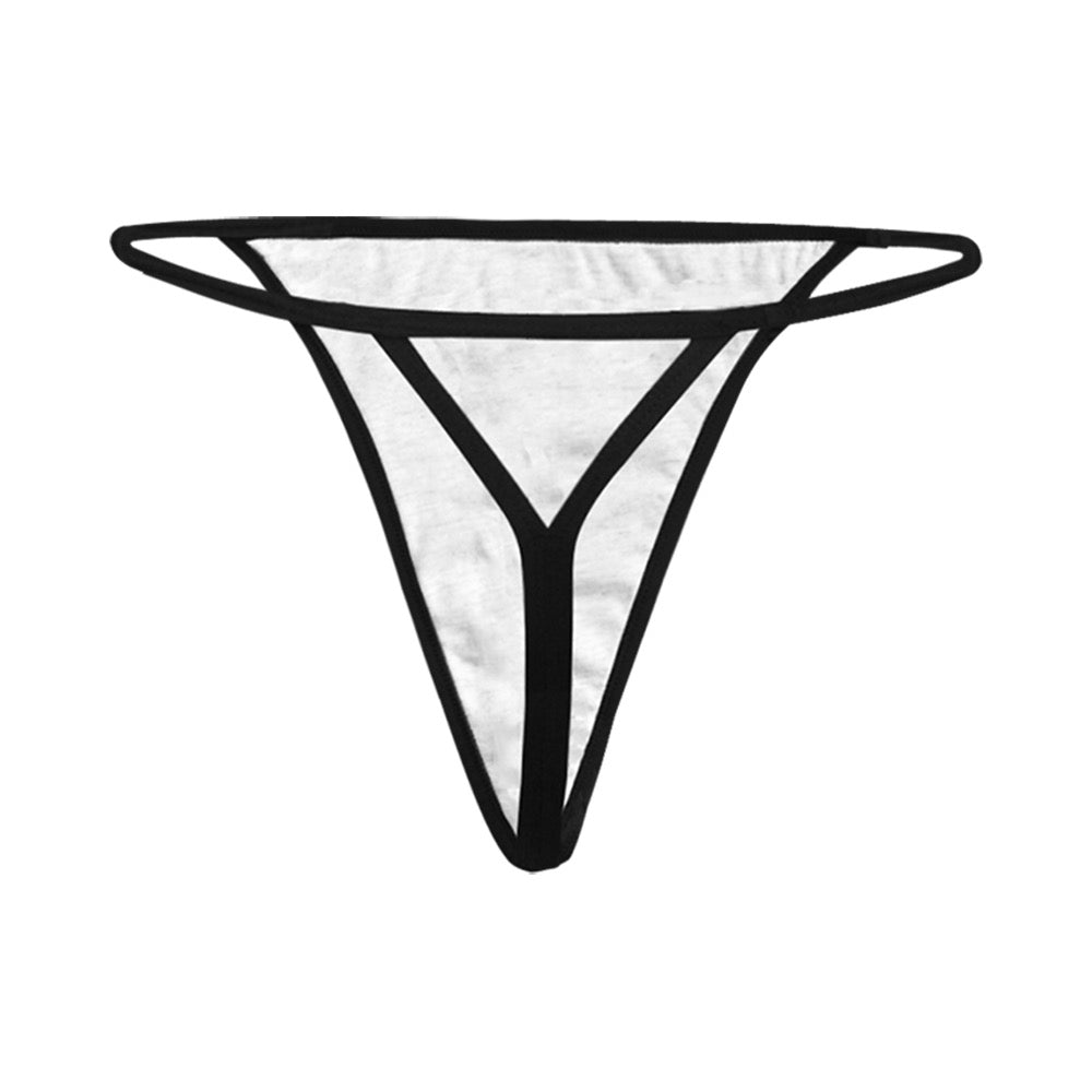 Black Freak thong, back product view