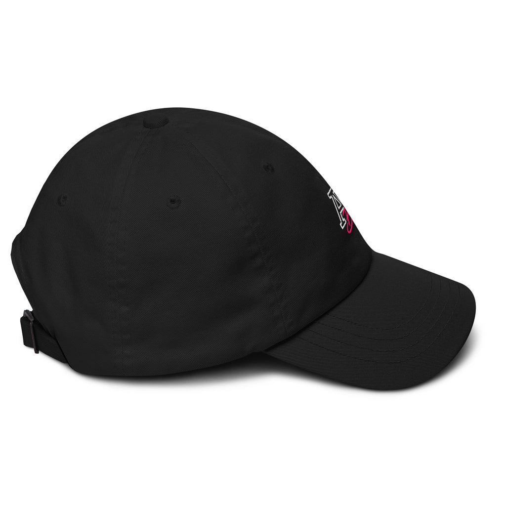 Black APBoo embroidered cap, right-side view
