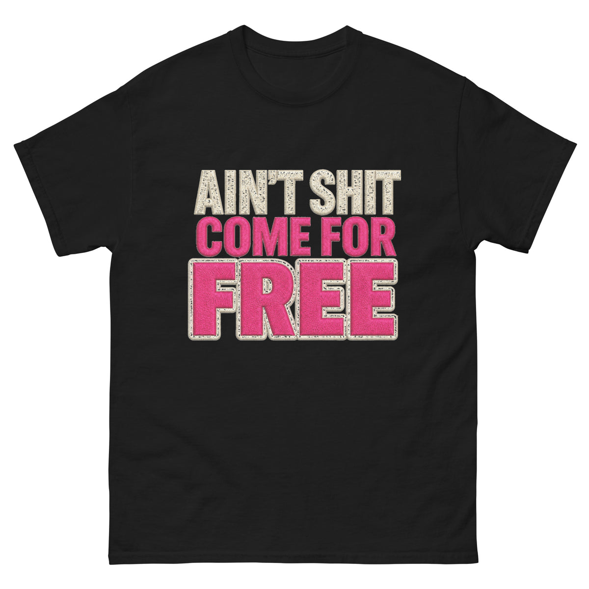 Black Ain't Shit Come for Free concert tee, front view