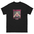 Black I'm a Hazard photo tee featuring A.P.Boo, front view